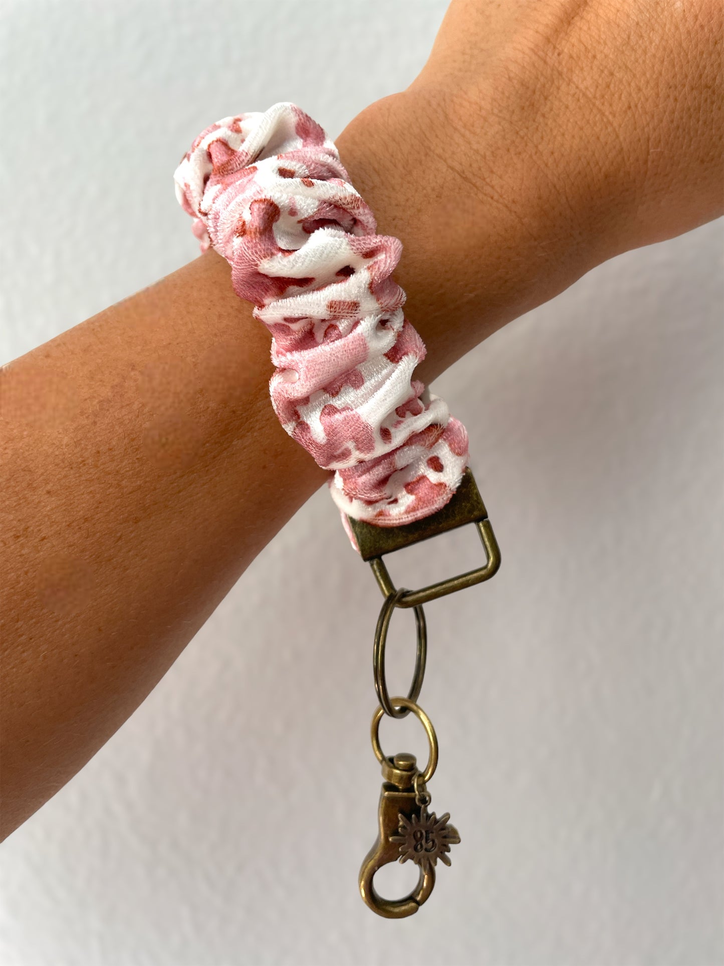 Cow Print Keychain