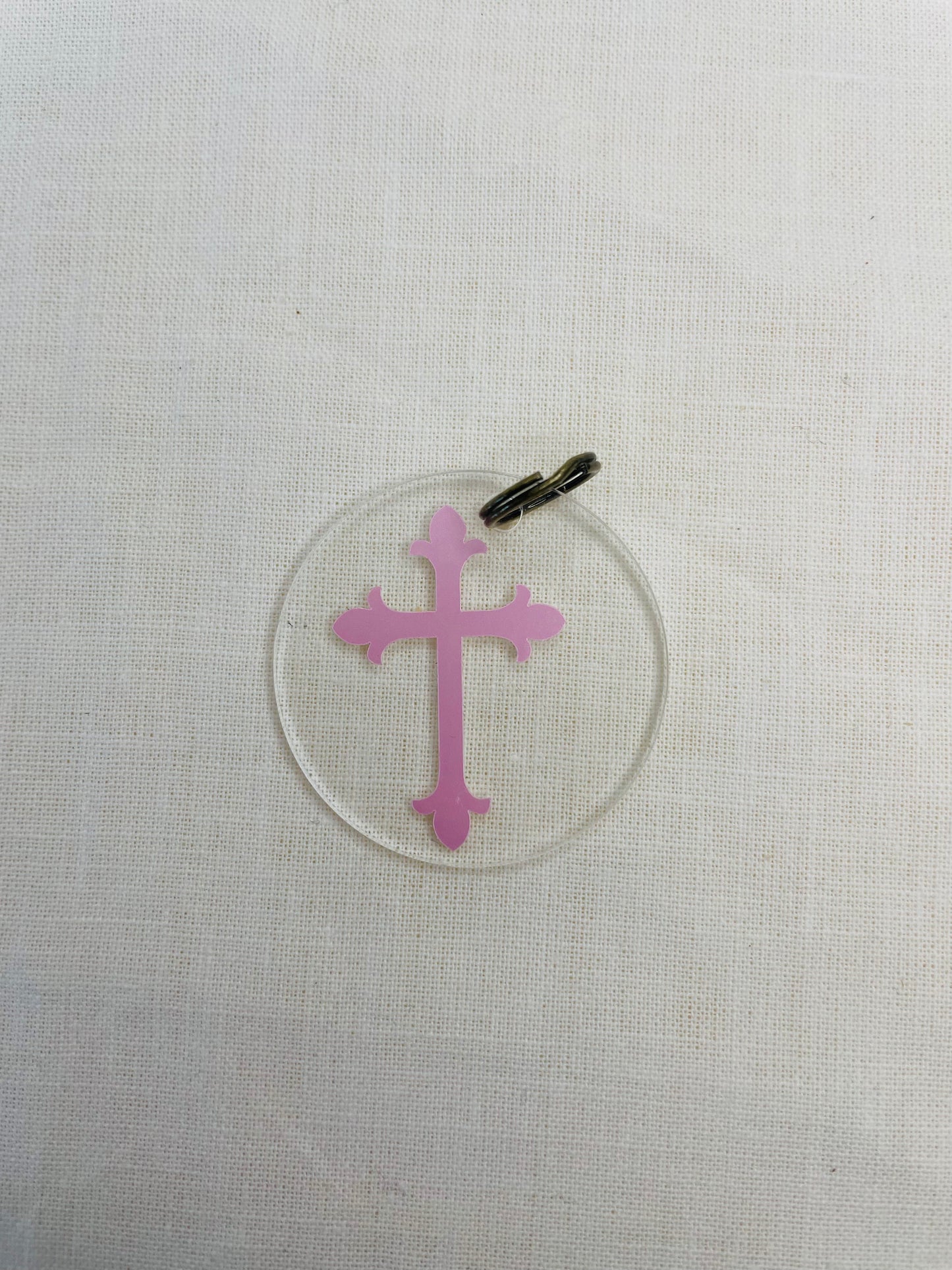 Scalloped Cross Charm