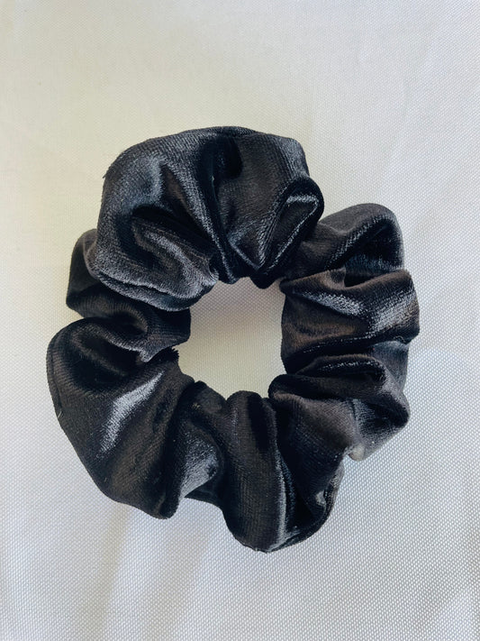 Midnight Black Hair Scrunchie